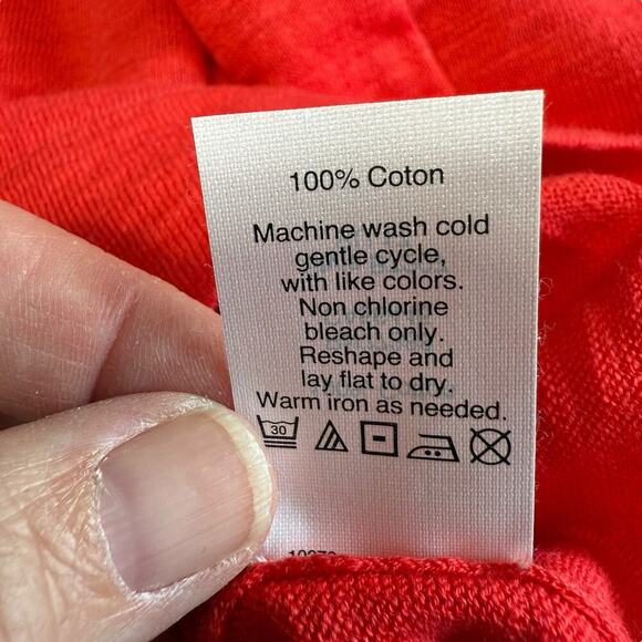 J Crew Crew Neck Top Shirt Women Small Red Style #B7207 2XL XXL Relaxed Comfort - Picture 5 of 8